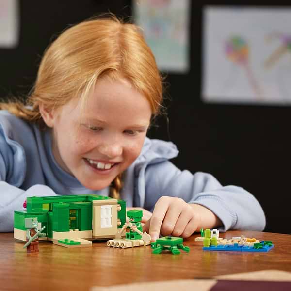 Фото - Конструктор LEGO Minecraft Пляжний будинок у формі черепахи (21254)