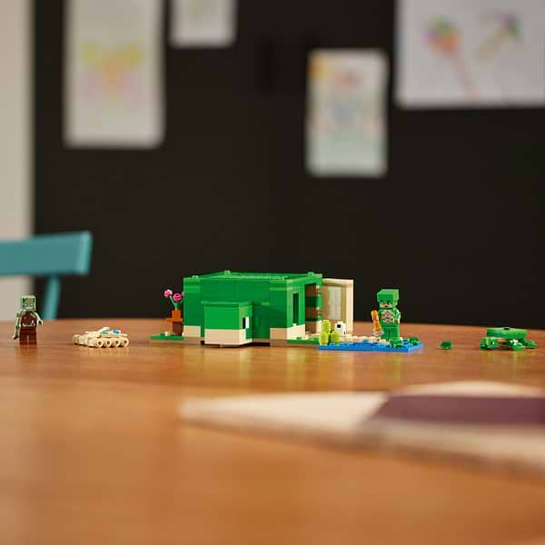 Фото - Конструктор LEGO Minecraft Пляжний будинок у формі черепахи (21254)