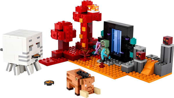 Фото - Конструктор LEGO Minecraft Засідка біля порталу в Нижній світ (21255)