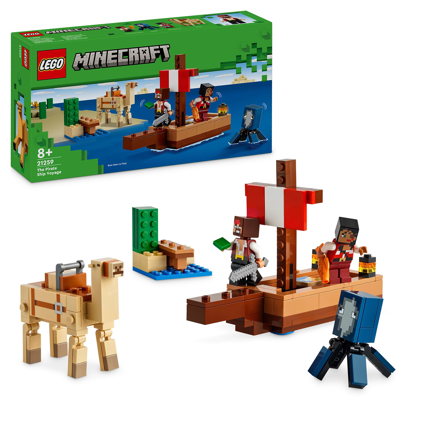 Конструктор LEGO Minecraft® Подорож на піратському кораблі (21259) - Фото 1