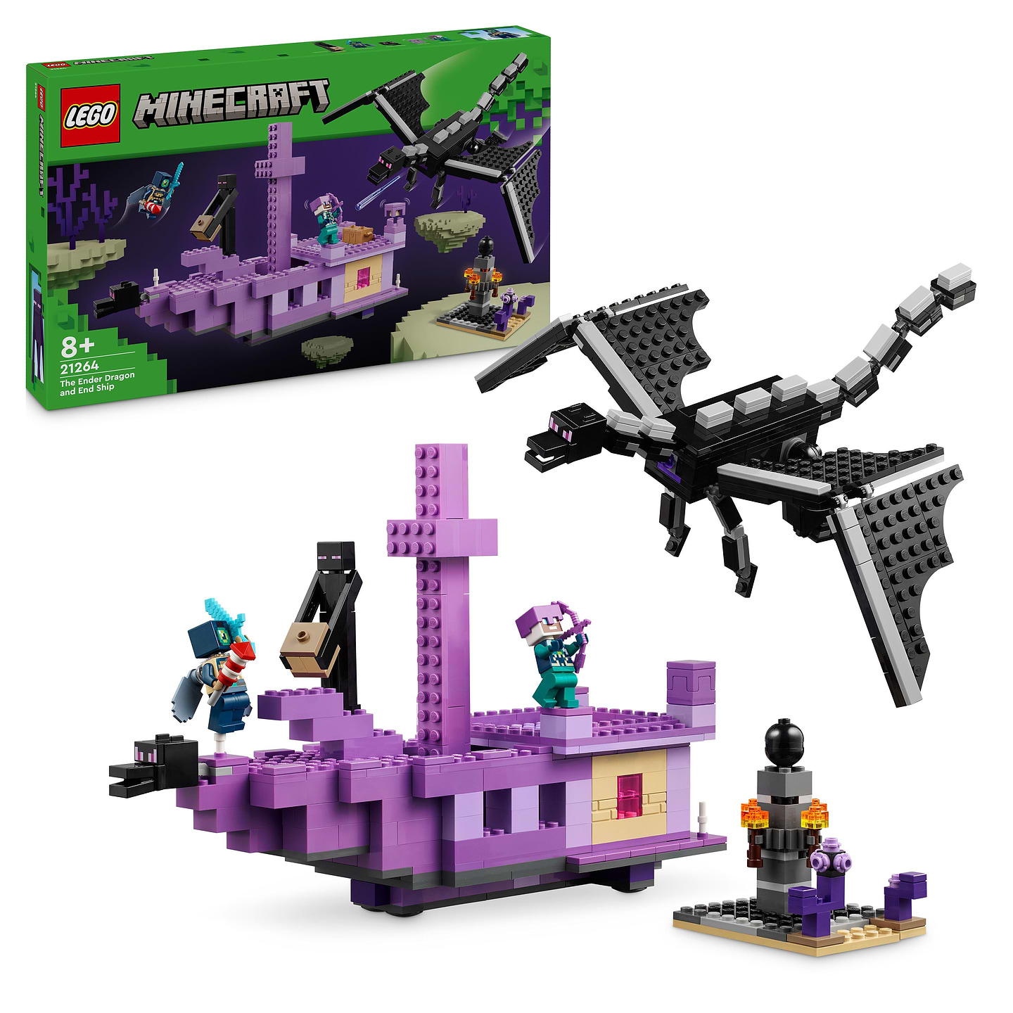 Конструктор LEGO Minecraft® Дракон Энда и Корабль Края (21264) - Фото 1