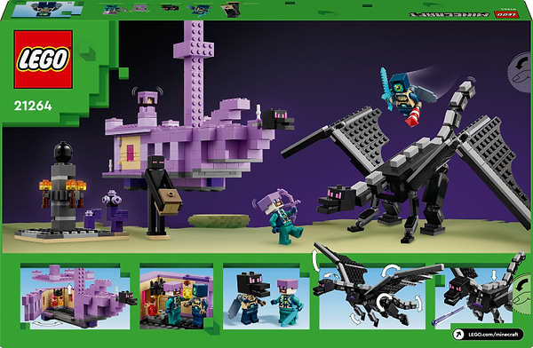 Фото - Конструктор LEGO Minecraft® Дракон Енду і Корабель Краю (21264)