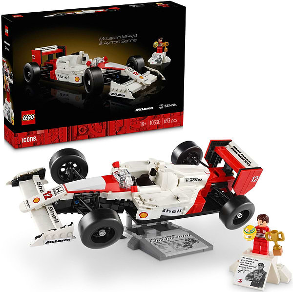 Фото - Конструктор LEGO ICONS McLaren MP4/4 и Айртон Сенна (10330)