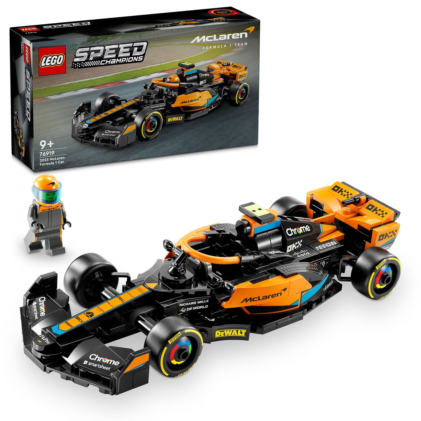 Конструктор LEGO SPEED CHAMPIONS Автомобіль для перегонів 2023 McLaren Formula 1 (76919) - Фото 1