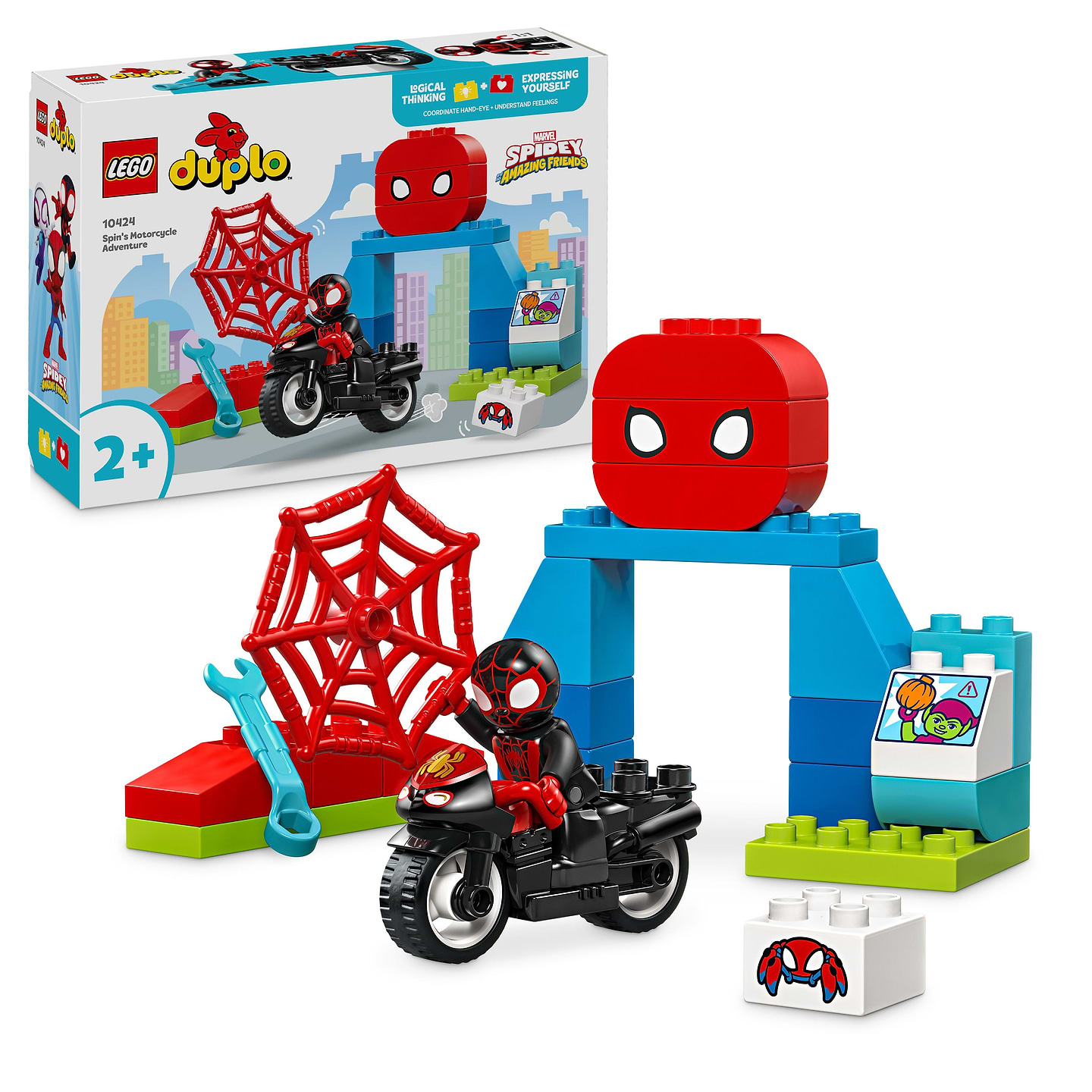 Конструктор LEGO DUPLO® Marvel Мотоприключения Спина (10424) - Фото 1