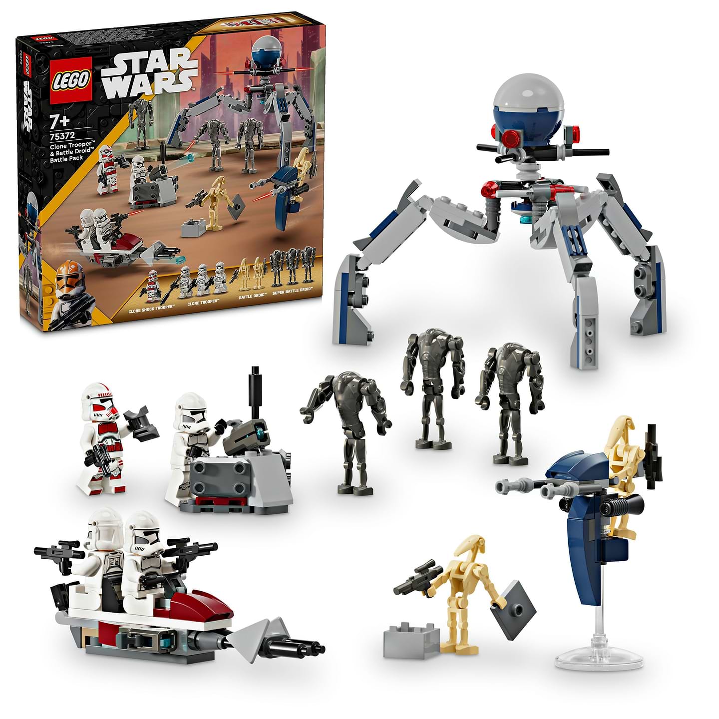 Конструктор LEGO Star Wars Клони-піхотинці й Бойовий дроїд. Бойовий набір (75372) - Фото 1