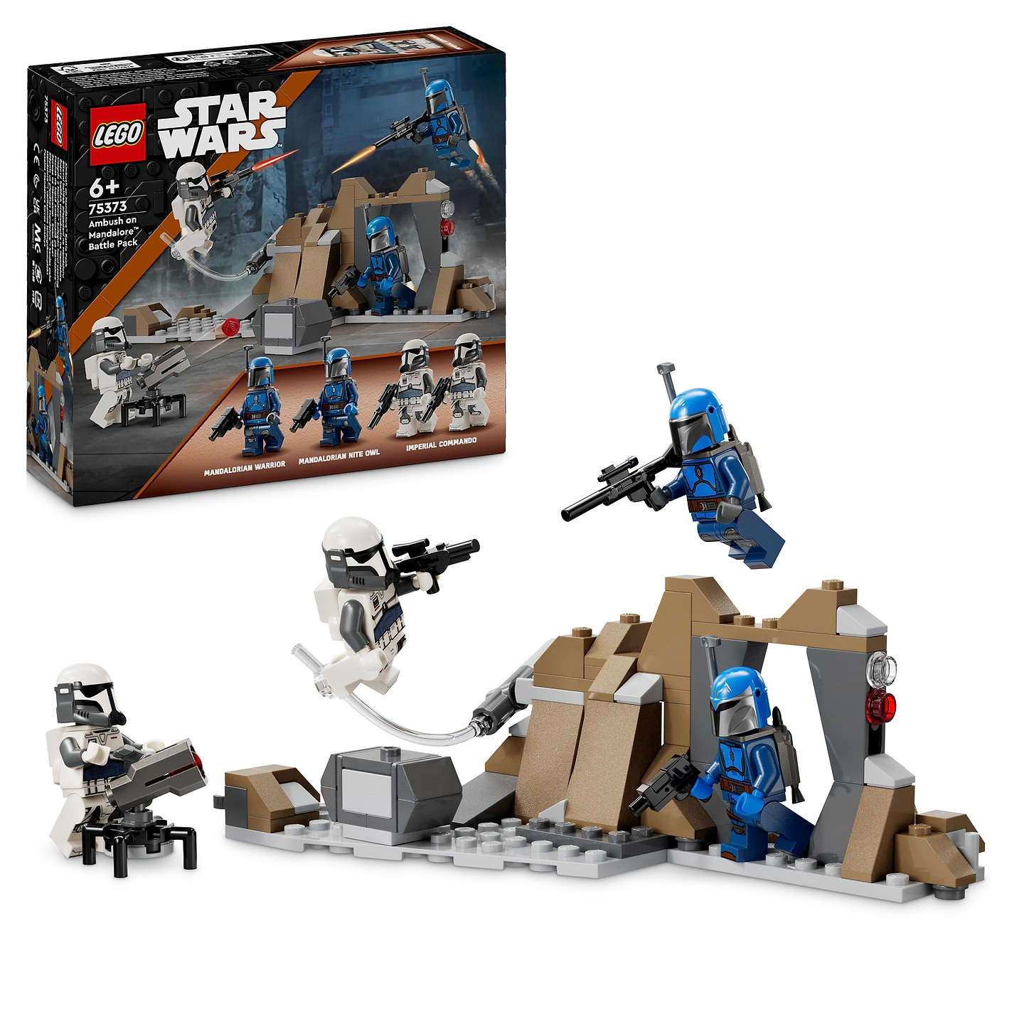 Конструктор LEGO Star Wars™ Бойовий комплект «Засідка на Мандалорі» (75373) - Фото 1