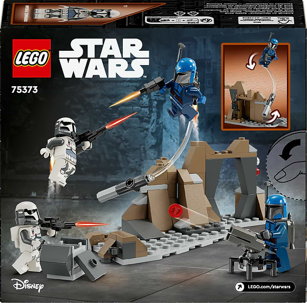 Фото - Конструктор LEGO Star Wars™ Бойовий комплект «Засідка на Мандалорі» (75373)