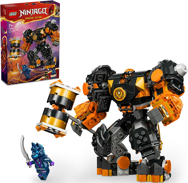 Фото - Конструктор LEGO NINJAGO Робот земної стихії Коула (71806)