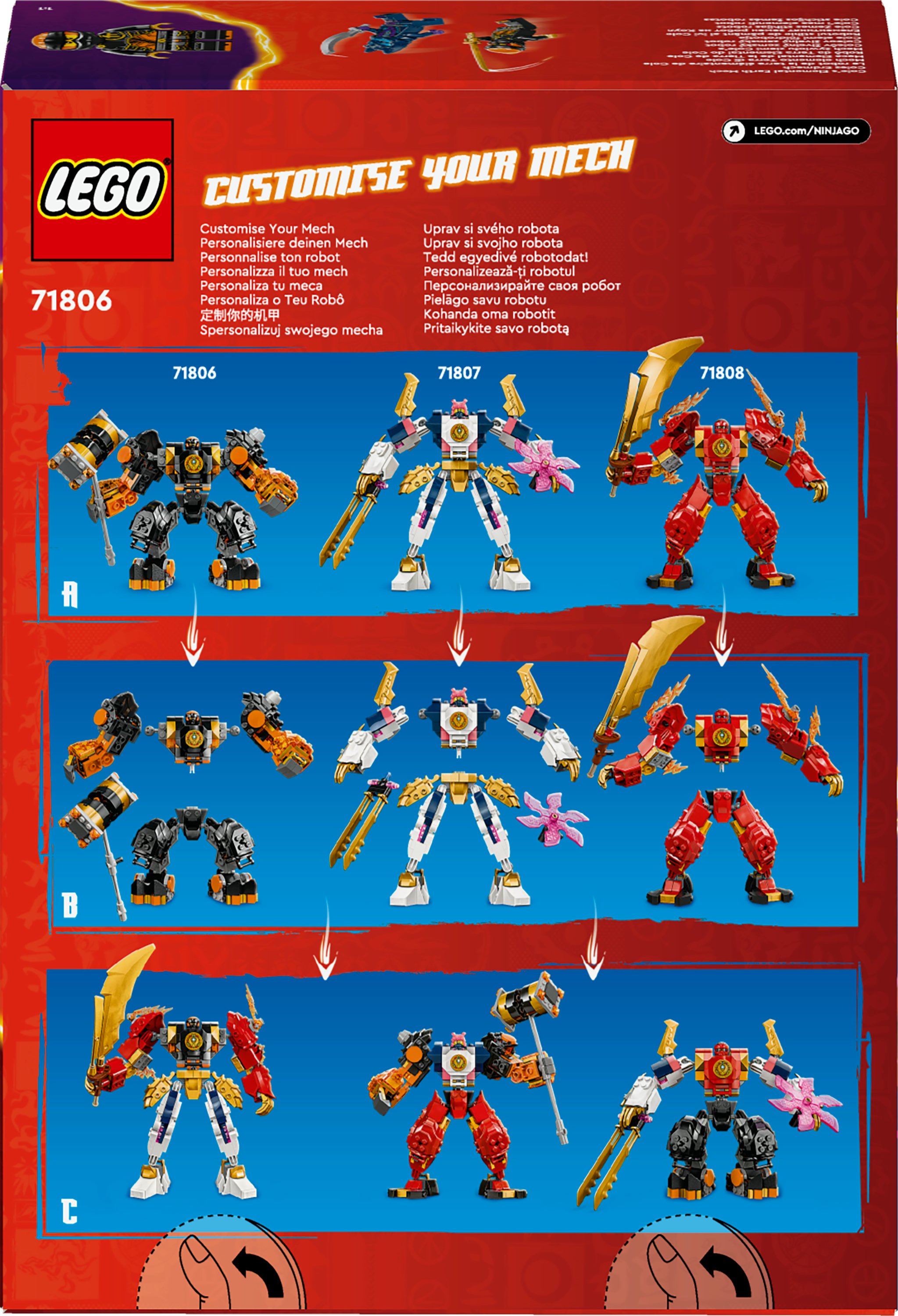 Фото - Конструктор LEGO NINJAGO Робот земної стихії Коула (71806)