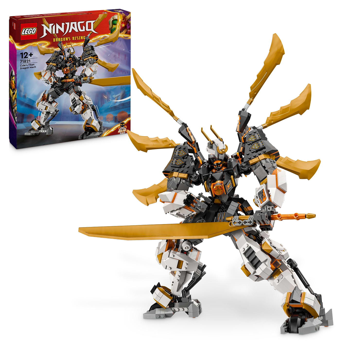 Конструктор LEGO NINJAGO® Драконовий робот-титан Коула (71821) - Фото 1