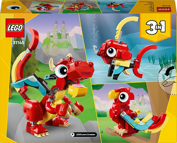 Фото - Конструктор LEGO Creator Червоний Дракон (31145)