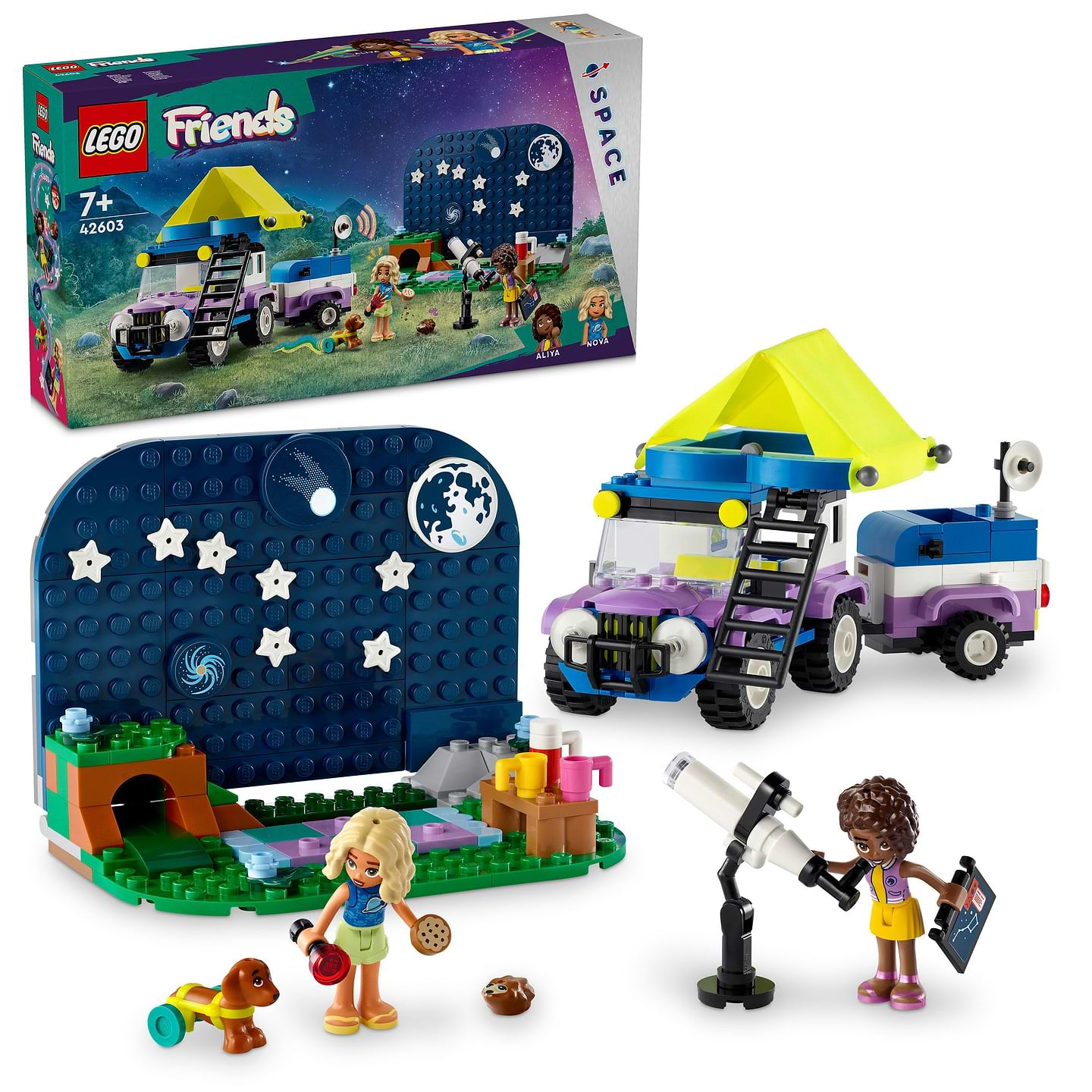 Конструктор LEGO Friends Кемпінговий автомобіль для спостереження за зірками (42603) - Фото 1