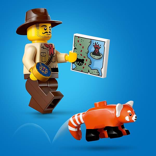 Фото - Конструктор LEGO City Квадроцикл для дослідження джунглів «Місія Червоної панди» (60424)