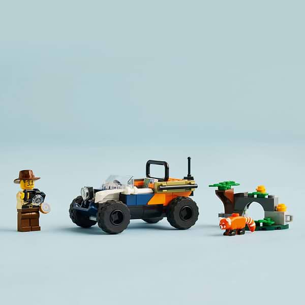 Фото - Конструктор LEGO City Квадроцикл для дослідження джунглів «Місія Червоної панди» (60424)