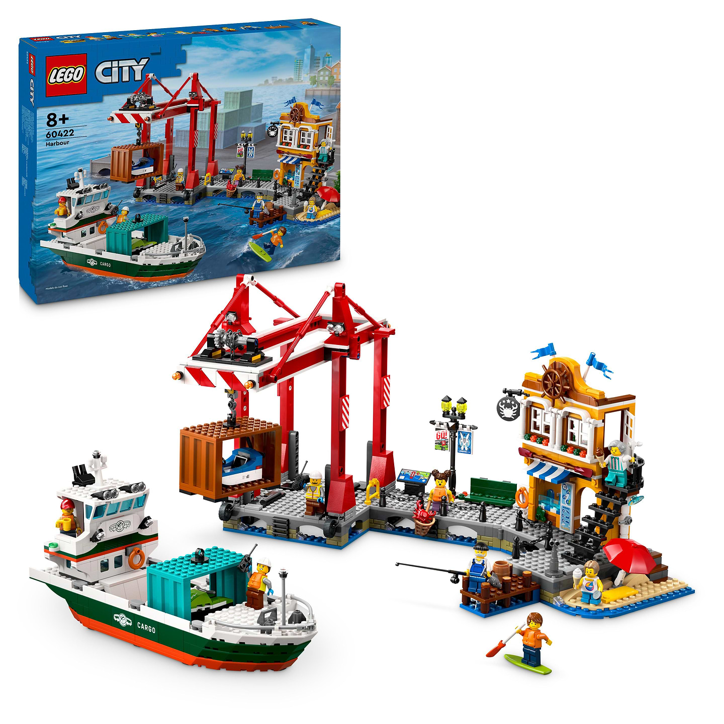 Конструктор LEGO City Морская гавань с грузовым судном (60422) - Фото 1