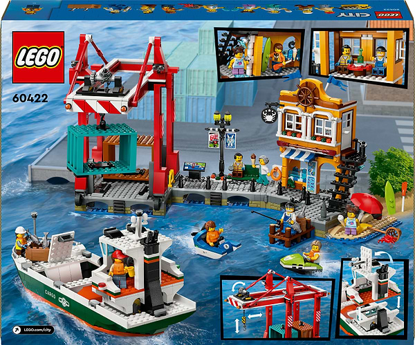 Фото - Конструктор LEGO City Морська гавань із вантажним судном (60422)