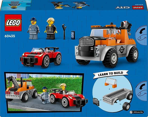 Фото - Конструктор LEGO City Эвакуатор и ремонт спортивных авто (60435)