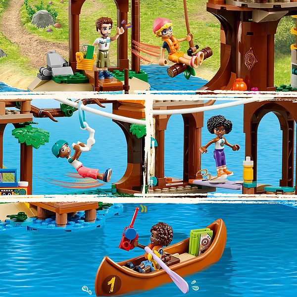Фото - Конструктор LEGO Friends Домик на дереве в приключенческом лагере (42631)