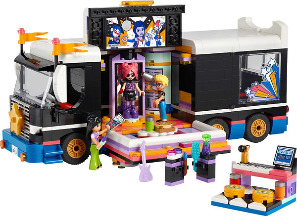 Фото - Конструктор LEGO Friends Автобус для музичного туру попзірки (42619)