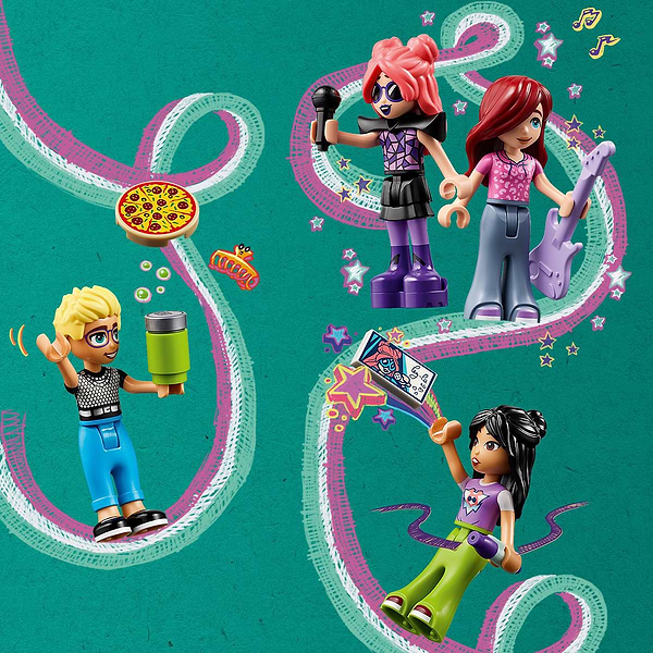 Фото - Конструктор LEGO Friends Автобус для музичного туру попзірки (42619)