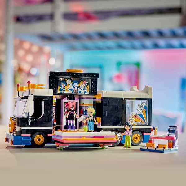 Фото - Конструктор LEGO Friends Автобус для музичного туру попзірки (42619)