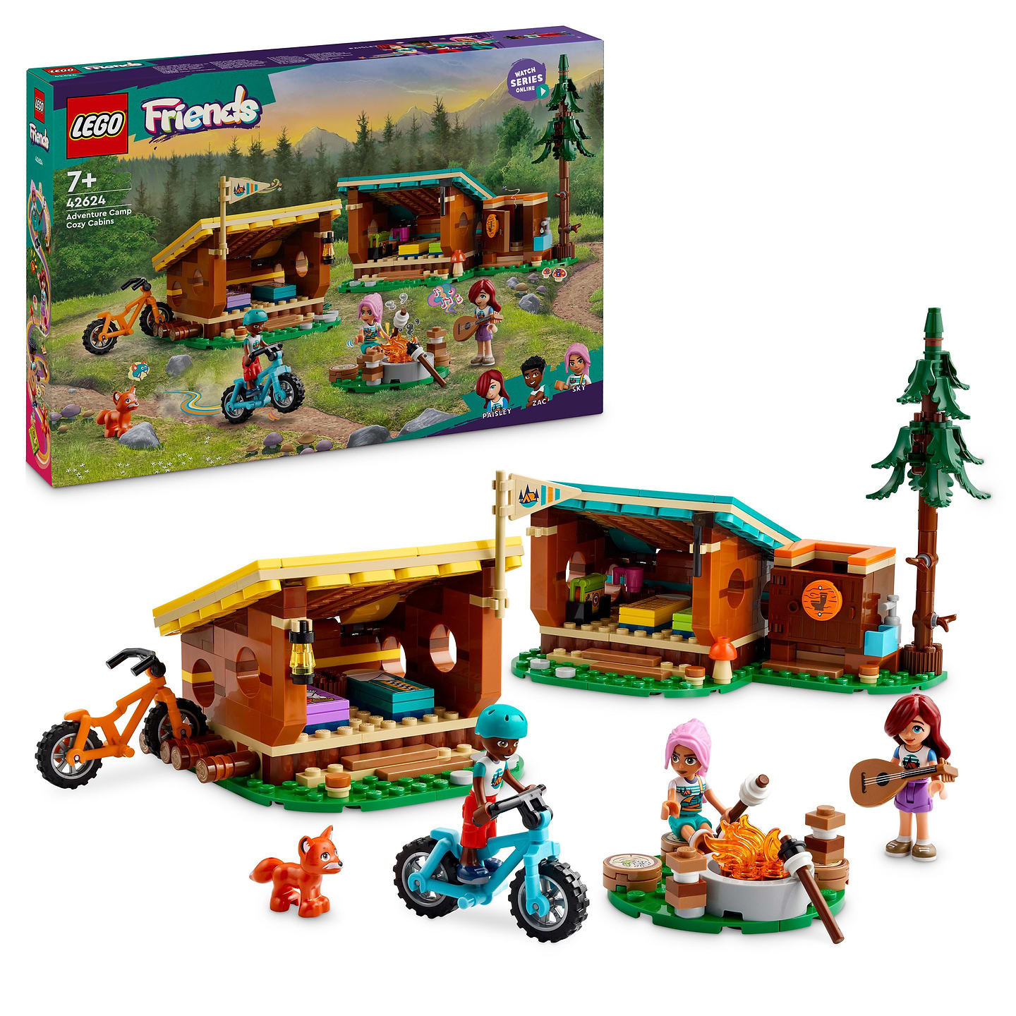 Конструктор LEGO Friends Затишні хатинки у пригодницькому таборі (42624) - Фото 1