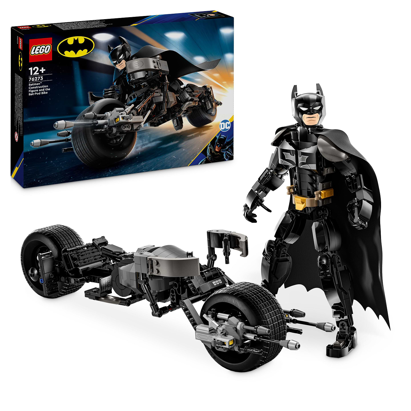 Конструктор LEGO DC Batman™ Фігурка Бетмена для складання і бетцикл (76273) - Фото 1