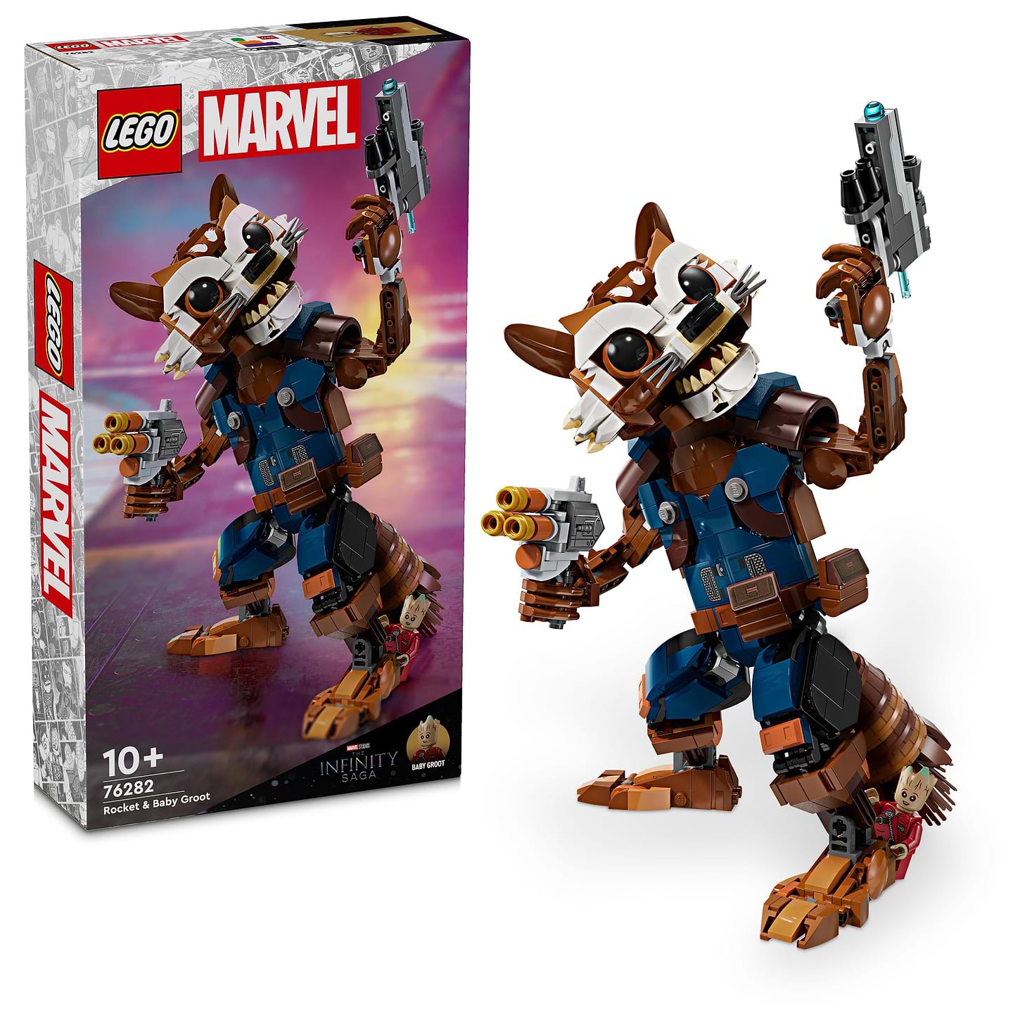 Конструктор LEGO Marvel Ракета й малюк Ґрут (76282) - Фото 1