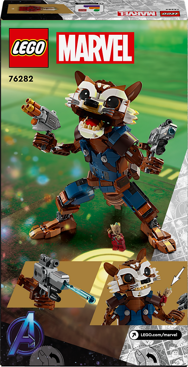 Фото - Конструктор LEGO Marvel Ракета й малюк Ґрут (76282)