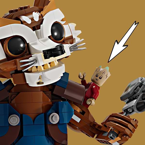 Фото - Конструктор LEGO Marvel Ракета й малюк Ґрут (76282)