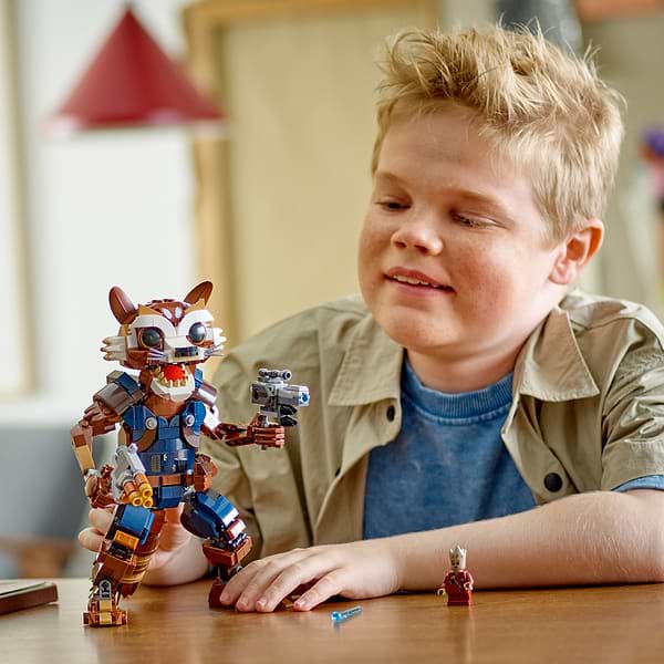 Фото - Конструктор LEGO Marvel Ракета й малюк Ґрут (76282)