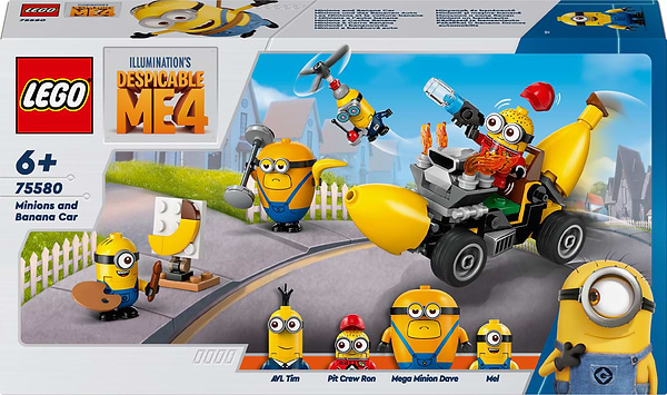 Фото - Конструктор LEGO Despicable Me Посіпаки й банановий автомобіль (75580)