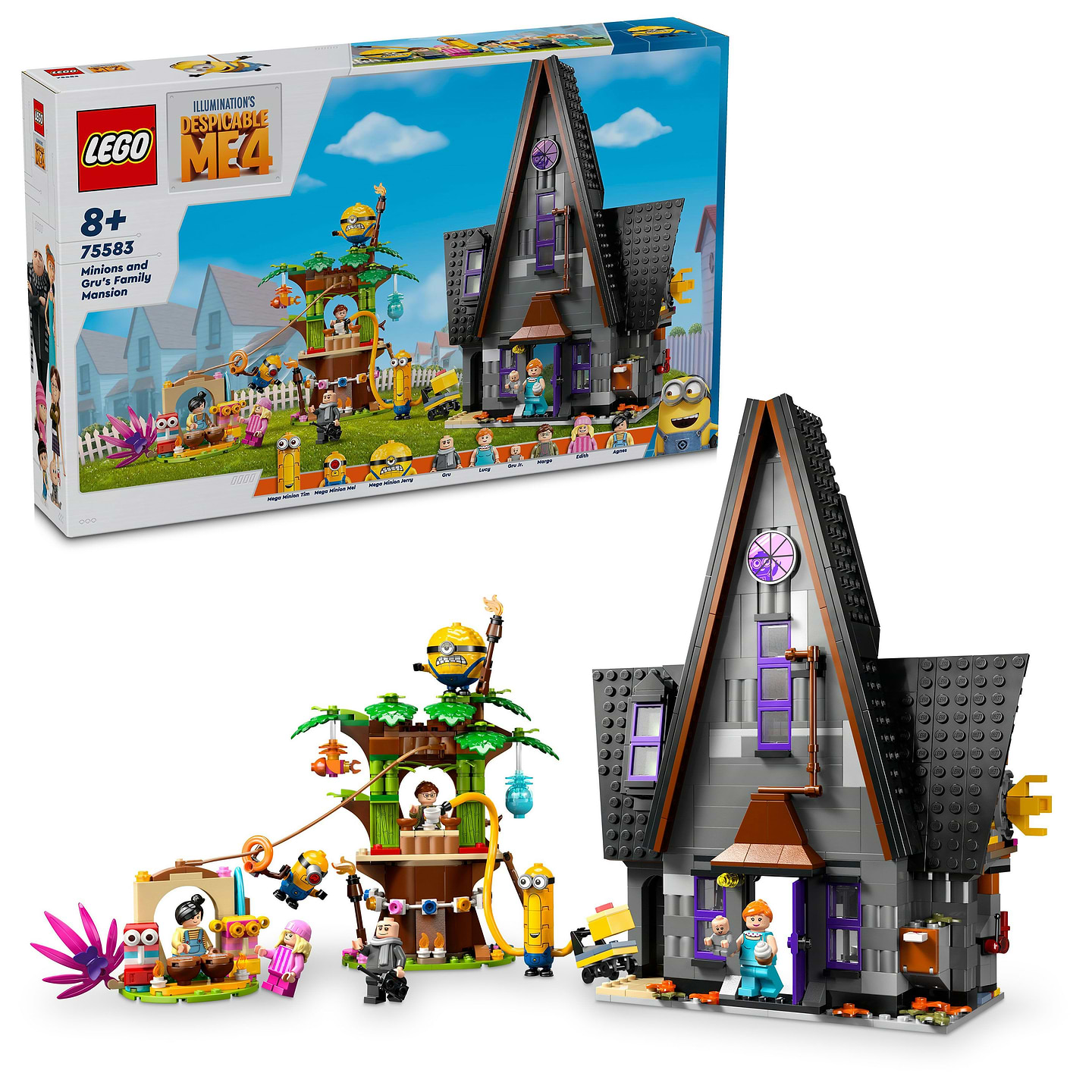 Конструктор LEGO Despicable Me 4 Родинний маєток Ґру й посіпак (75583) - Фото 1