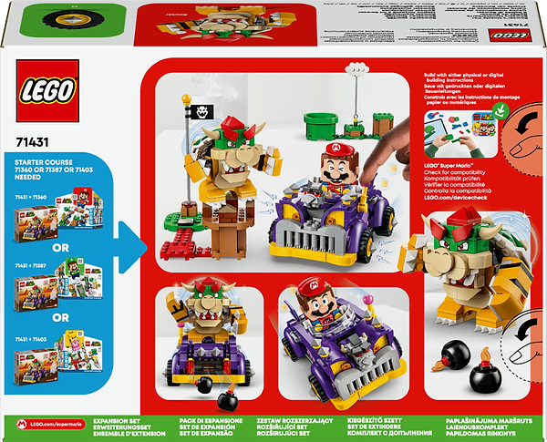 Фото - Конструктор LEGO Super Mario Маслкар Bowser. Дополнительный набор (71431)