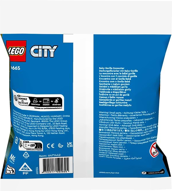 Фото - Конструктор LEGO Minifigures Зустріч із малям горили (30665)