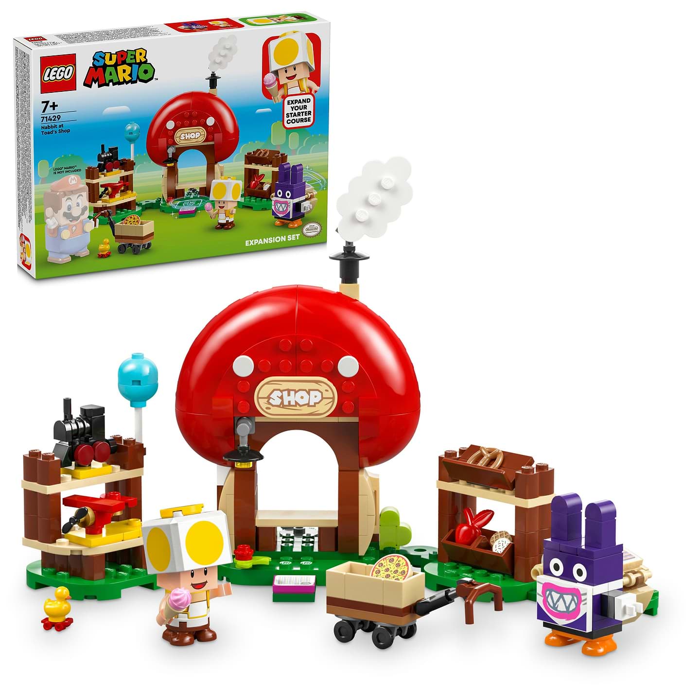 Конструктор LEGO Super Mario Nabbit у крамниці Toad. Додатковий набір (71429) - Фото 1