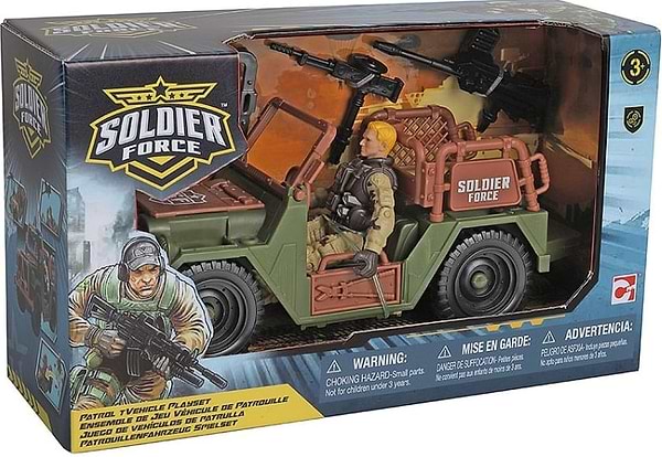 Фото - Ігрова фігурка солдатики Chap Mei "Солдати" PATROL JEEP (545301-1)