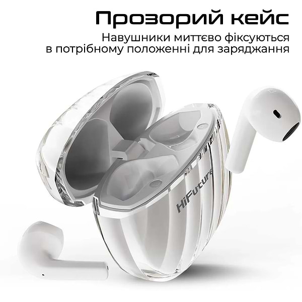 Фото - Наушники вкладыши беспроводные TWS HiFuture flybuds3.blue