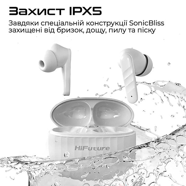 Фото - Навушники вкладиші бездротові TWS HiFuture sonicbliss.black