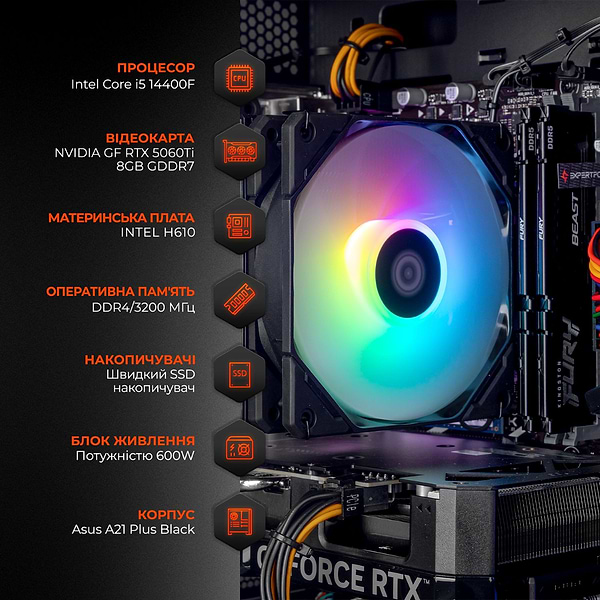 Фото - Системный блок Expert PC Ultimate (I14400F.32.S1.5060T.A6315)