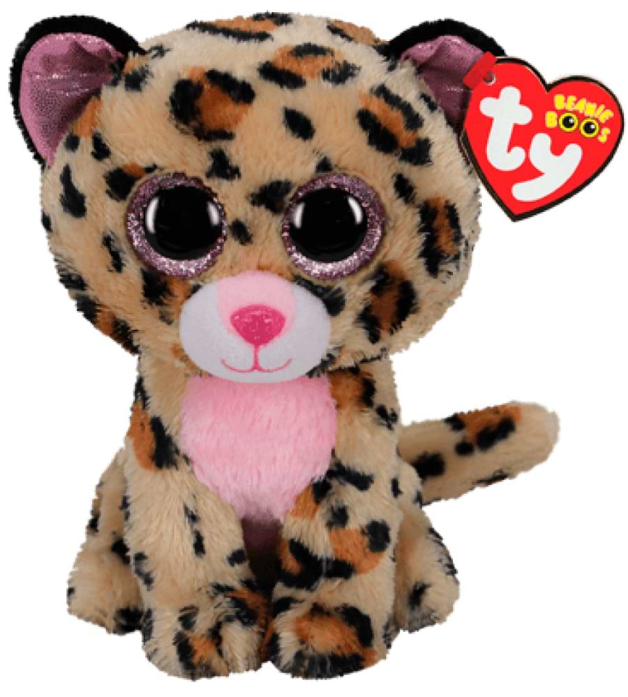 Мягкая игрушка глазастик TY Beanie Boos Леопард "LIVVIE" 25 см (36490)