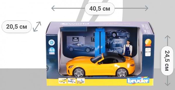 Фото - Набор игровых фигурок BRUDER Авто-мастерская с фигурками и аксессуарами  (62110)