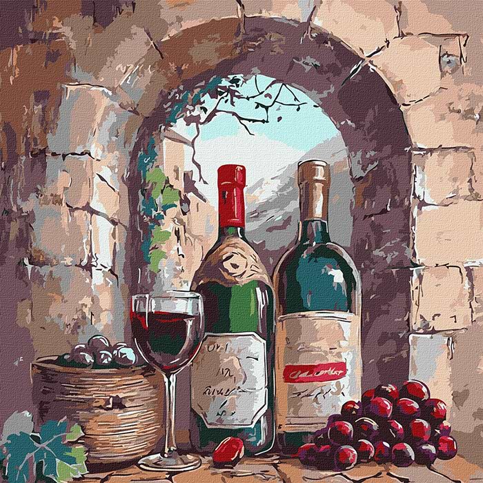 Картина по номерам Ideyka Вкус выдержки 40х40 см (KHO5729)