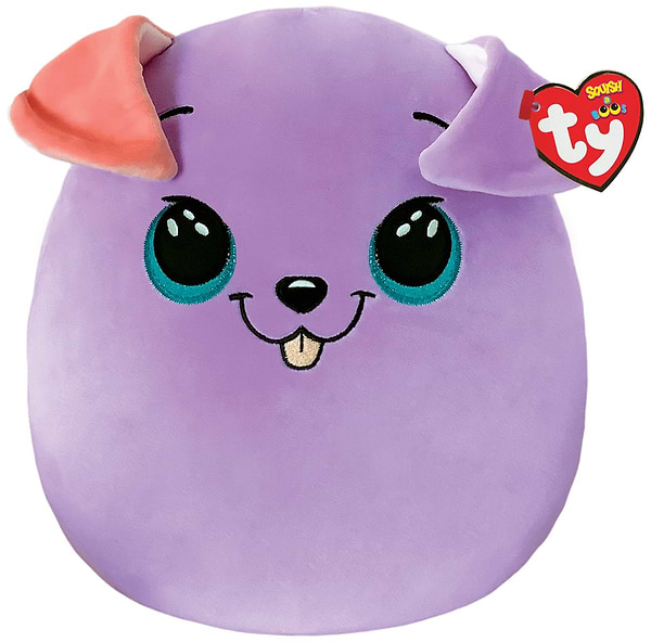 Фото - Мягкая игрушка подушка TY SQUISH-A-BOOS Фиолетовый пес "BITSY" 20 см (39225)
