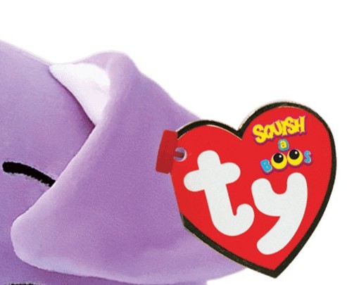 Фото - Мягкая игрушка подушка TY SQUISH-A-BOOS Фиолетовый пес "BITSY" 20 см (39225)