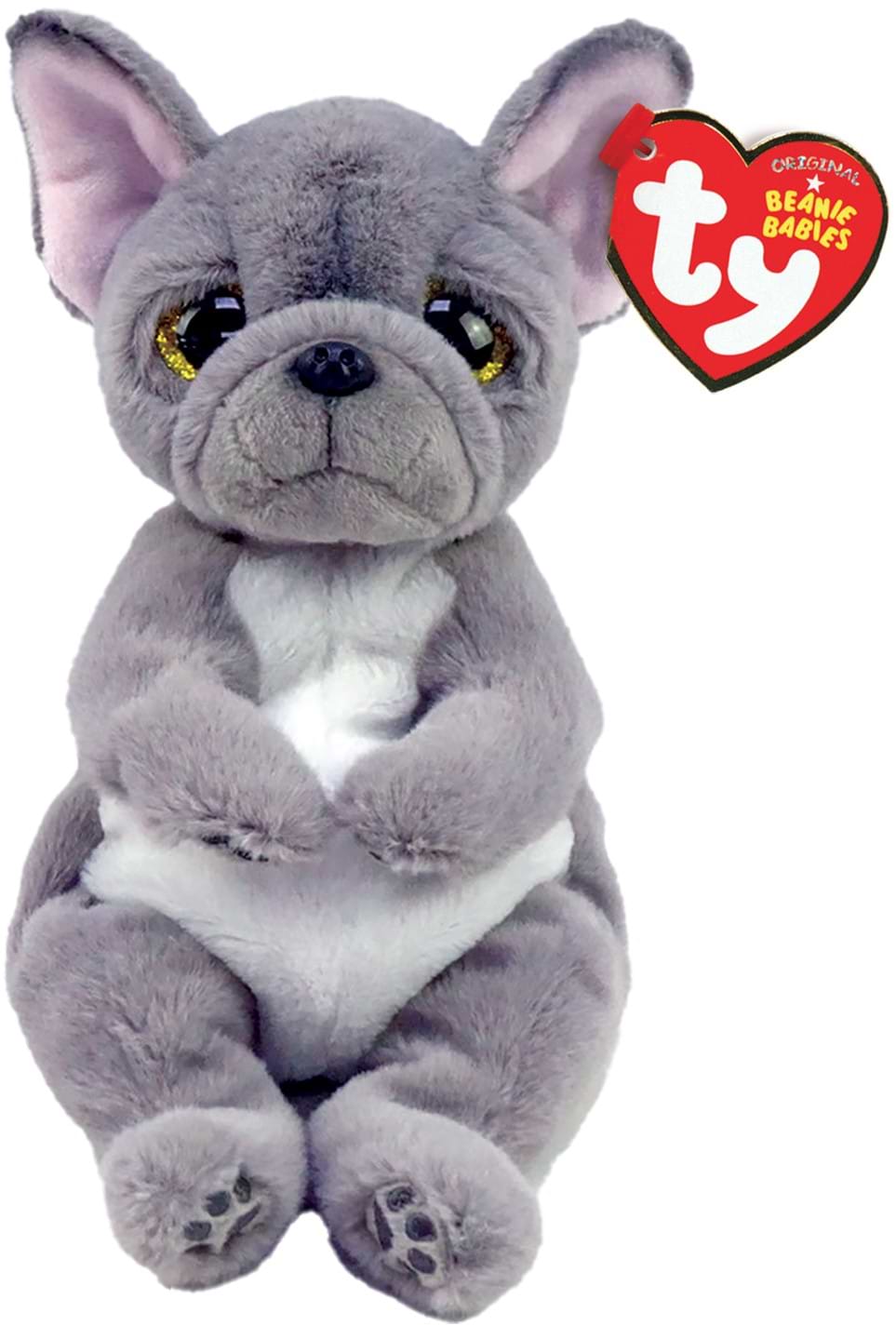 Мягкая игрушка глазастик TY BEANIE BELLIES Серый пес "WILFRED" (40596)