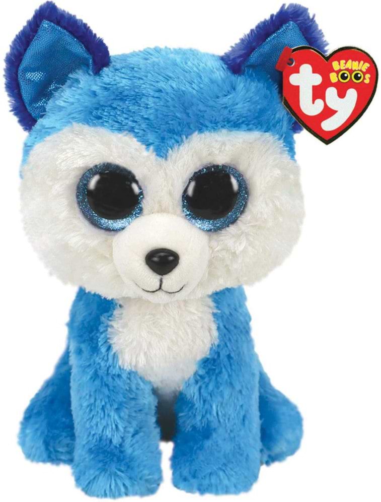 Мягкая игрушка глазастик TY Beanie Boo's Голубой хаски "PRINCE" 25см (36474)