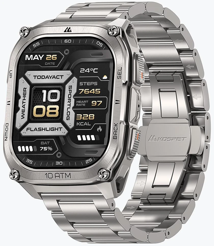 Смарт-часы KOSPET TANK M4 SE SILVER