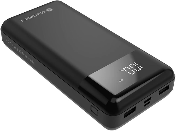Фото - Батарея мобильная Gogen Powerbank 30000 mAh PD 20W (GOGPB300001B)